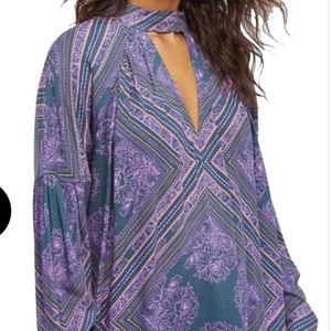 Free People- Walking On A Dream Patterned Tunic